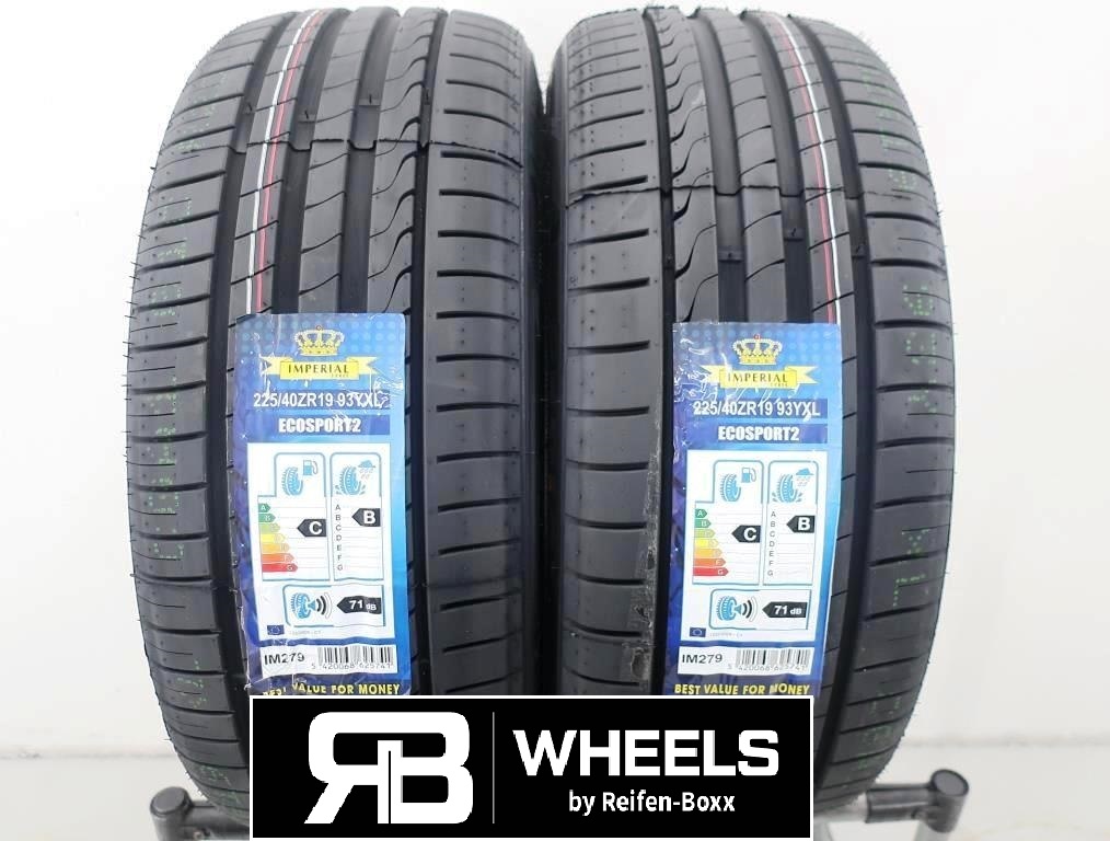 2 x Neureifen Sommerreifen Imperial ECOSPORT 2 (F205) S225/40R19 93Y C, B, 71dB  XL