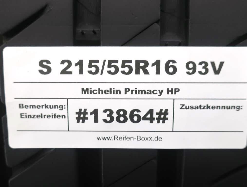 1 x Gebrauchtreifen Sommerreifen Michelin Primacy HP S215/55R16 93V