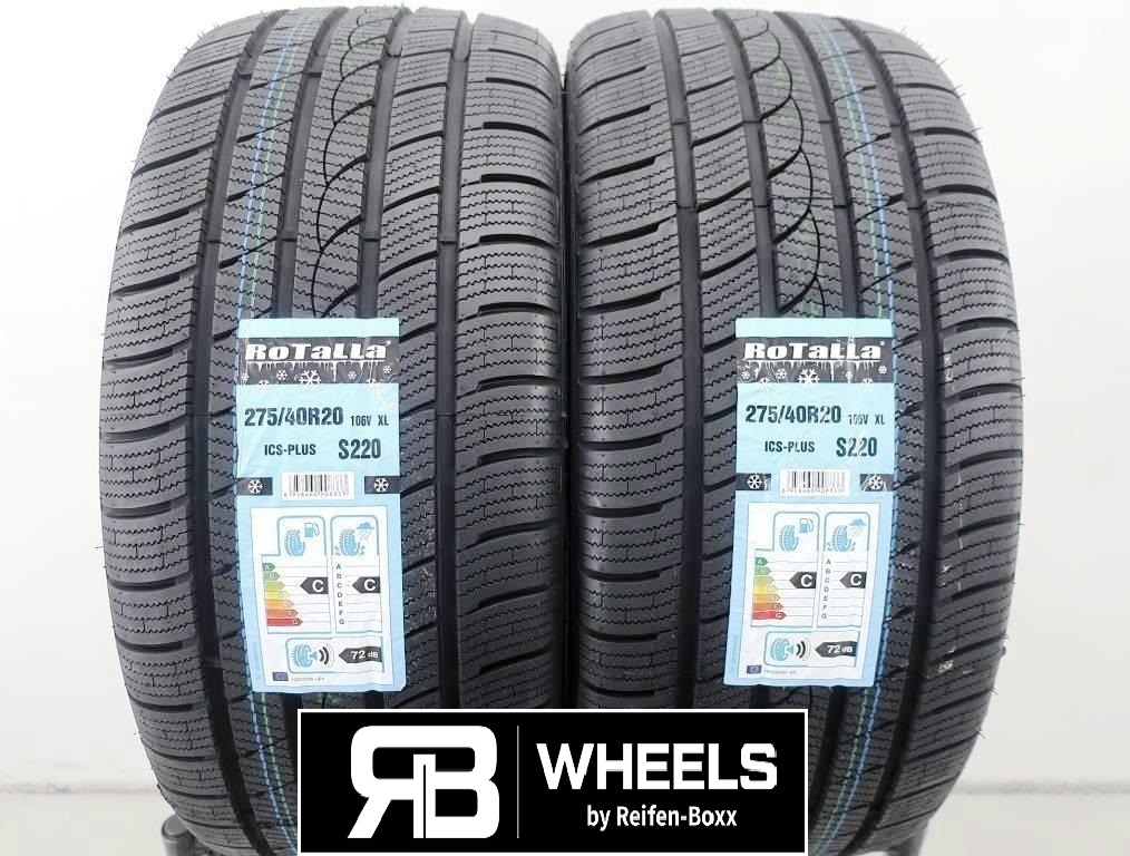 2 x Neureifen Winterreifen Rotalla Ice-Plus S220 W275/40R20 106V C, E, 72dB  XL