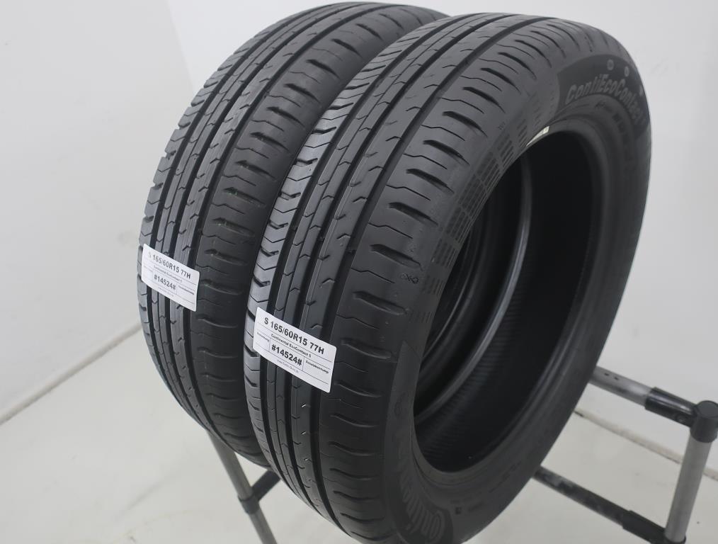 Vorschau: 2 x Gebrauchtreifen Sommerreifen Continental EcoContact 5 S165/60R15 77H