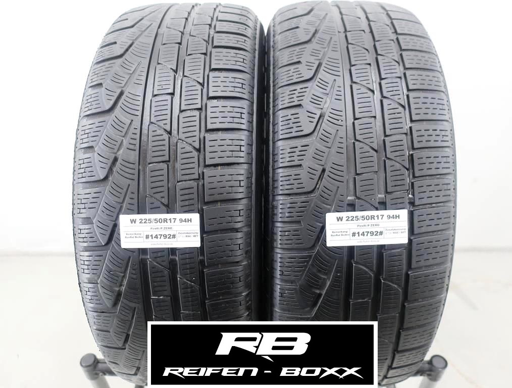 2 x Gebrauchtreifen Winterreifen Pirelli SottoZero Winter S2 W225/50R17 94H ( * ) / RSC / RFT