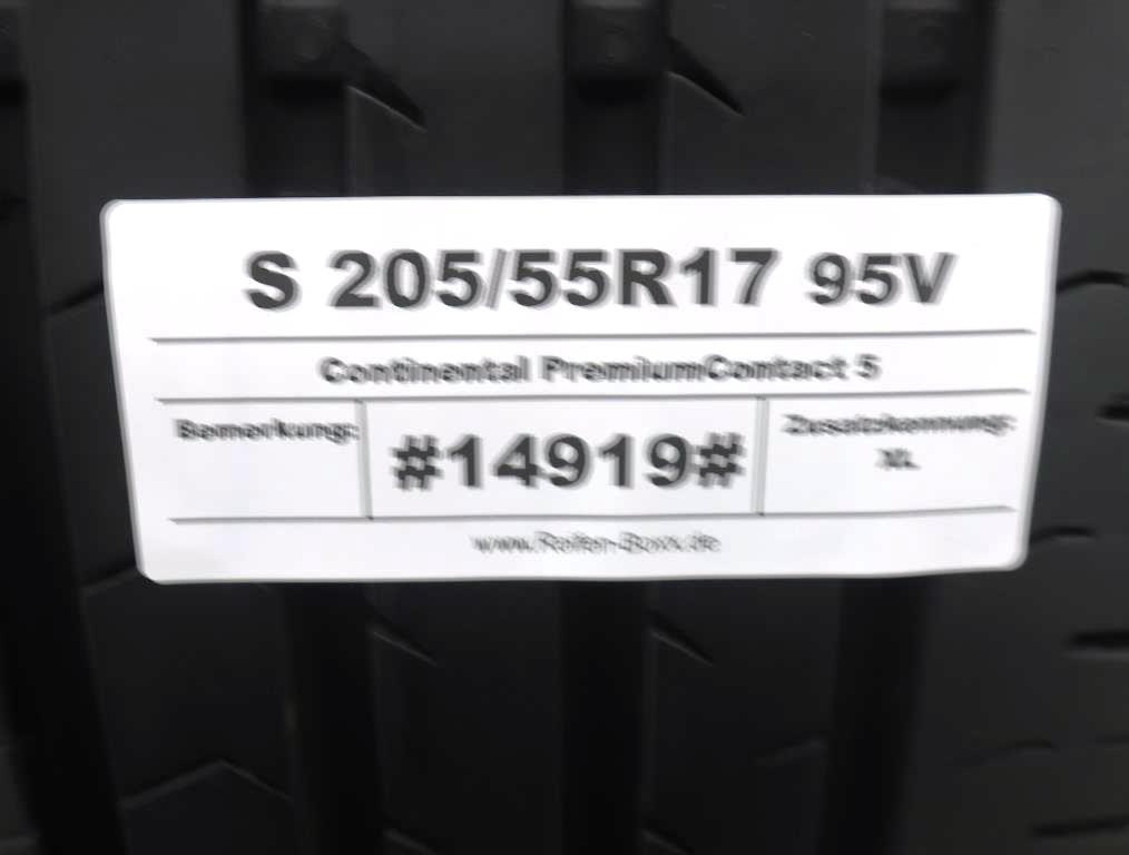 2 x Gebrauchtreifen Sommerreifen Continental PremiumContact 5 S205/55R17 95V XL
