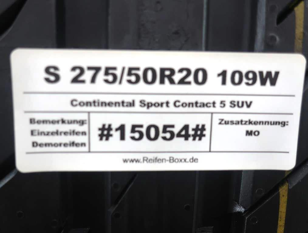Vorschau: 1 x NEUW. Sommerreifen Continental Sport Contact 5 SUV S275/50R20 109W MO