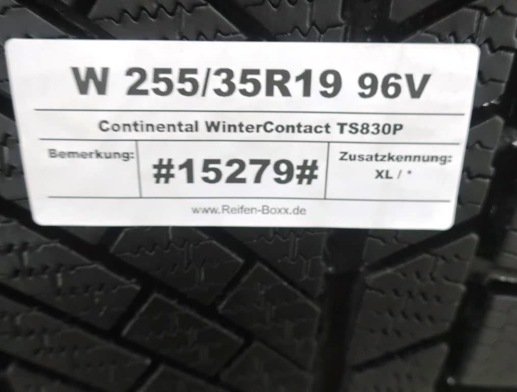 Vorschau: 2 x Gebrauchtreifen Winterreifen Continental WinterContact TS830P W255/35R19 96V XL / *