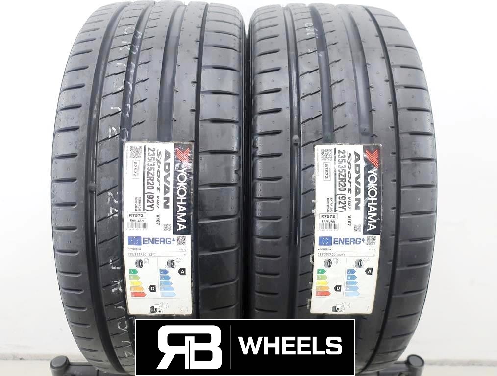 2 x Neureifen Sommerreifen Yokohama Advan Sport V107 S235/35R20 92Y D, A, 71dB  XL