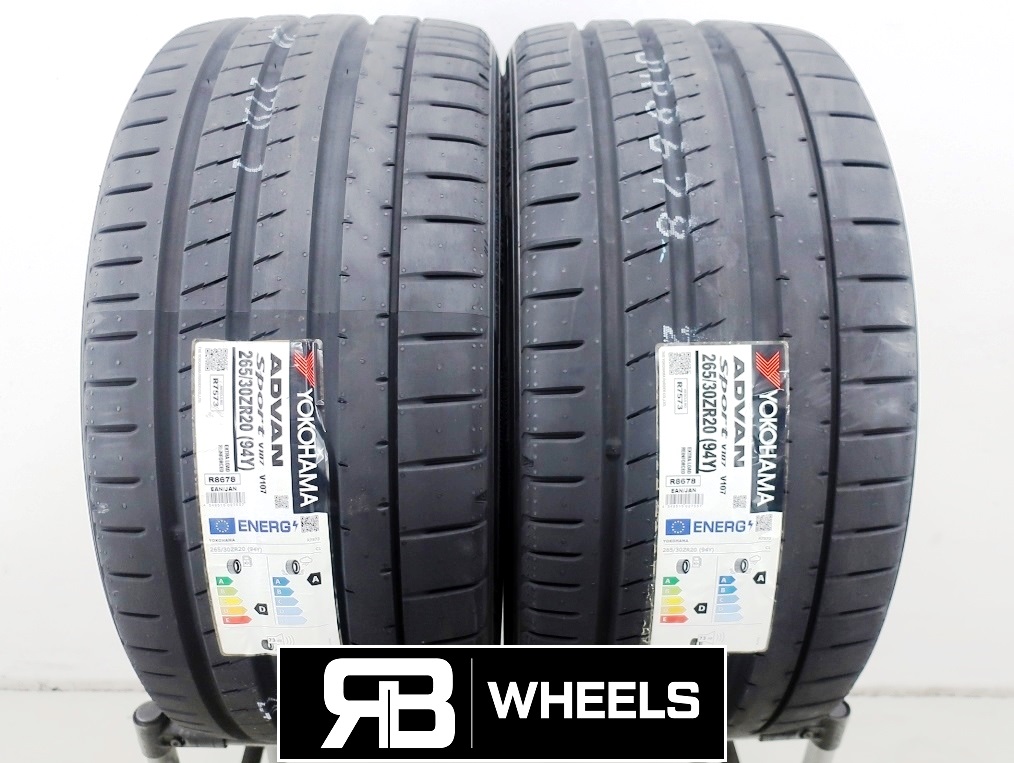 2 x Neureifen Sommerreifen Yokohama Advan Sport V107 S265/30R20 94Y D, A, 73dB  XL