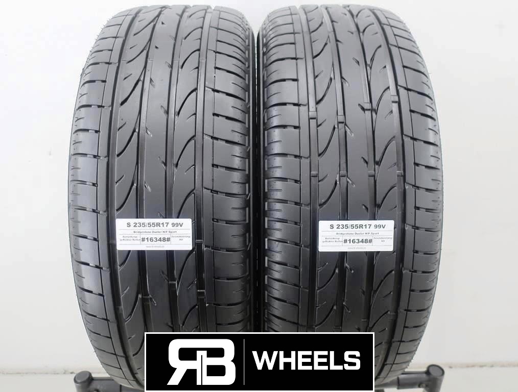 2 x Gebrauchtreifen Sommerreifen Bridgestone Dueler H/P Sport S235/55R17 99V   AO