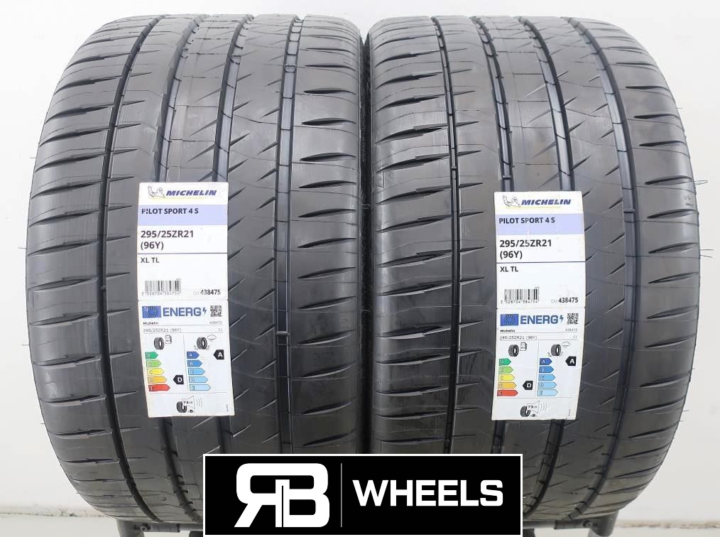 2 x Neureifen Sommerreifen Michelin Pilot Sport 4 S S295/25R21 (96Y) D, A, 73dB  ZR / XL
