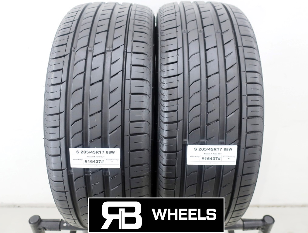 2 x Gebrauchtreifen Sommerreifen Nexen N Fera-SU1 S205/45R17 88W   XL