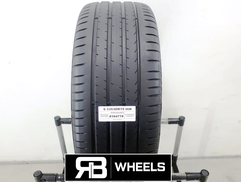 1 x Gebrauchtreifen Sommerreifen Pirelli Cinturato P7 S235/40R19 96W   Seal-Inside