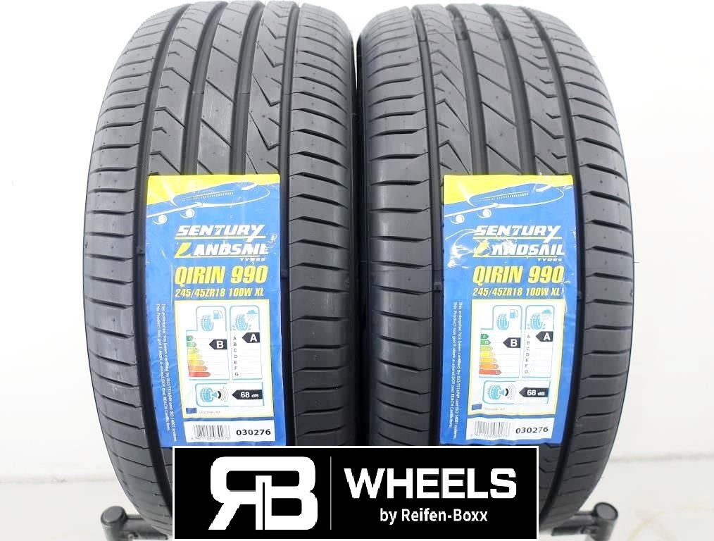 2 x Neureifen Sommerreifen Landsail Sentury Qirin 990 / RAPIDDRAGON S245/45R18 100W B, A, 69dB  XL /